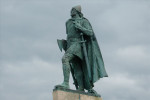 Leif Eriksson, de zoon van Erik de Rode, de eerste kolonist van Noord-Amerika